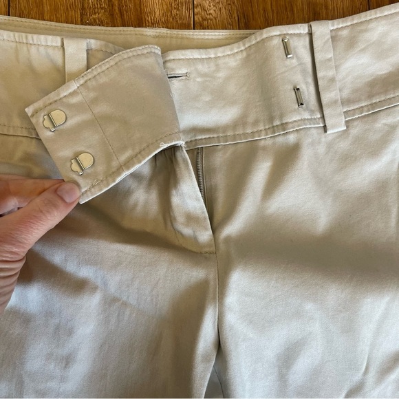 ANN TAYLOR Women’s Tan Capri Signature Fit Low on Waist Pant Size 4 - Picture 3 of 9